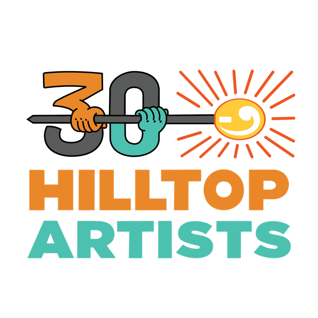 Hilltop Artists 30th Anniversary Logo