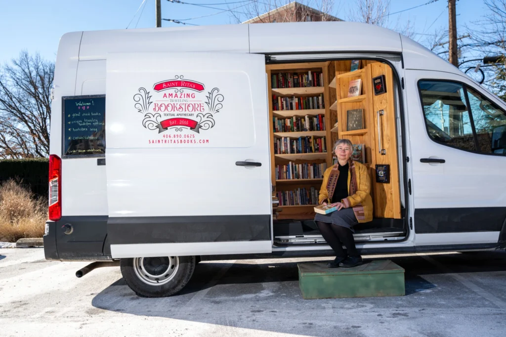 St. Rita's Amazing Traveling Bookstore and Textual Apothecary. Photo by Chris Myers.